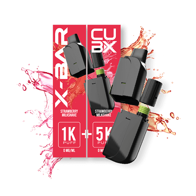 CUBX 2 Pods – Strawberry Milkshake