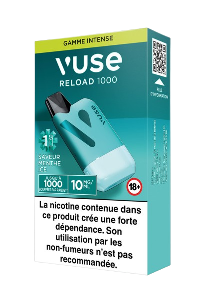 VUSE RELOAD 1000 BOX Saveur Menthe Ice